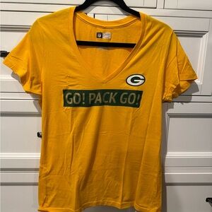 NFL Women's Yellow Green Bay Packers Tee